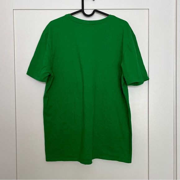 The Nike Tee Athletic Cut Unisex T Shirt Large Green Short Sleeve 100% Cotton - Picture 5 of 9